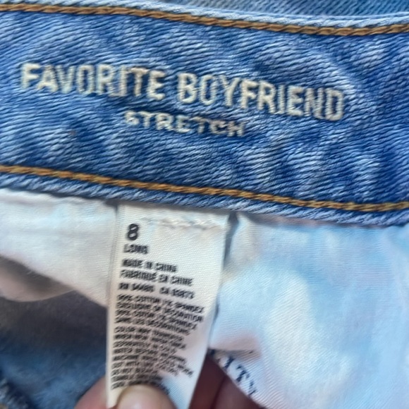 American eagle size 8 long, favorite boyfriend jeans - Picture 3 of 3